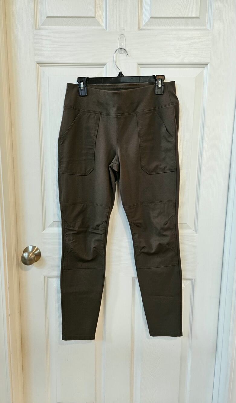 Carhartt Women's Brown Fitted Utility Cargo Leggings Pants Size M 8/10 Stretch